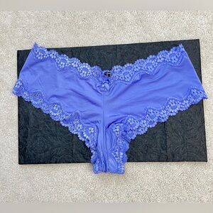 2016 Victoria’s Secret Very Sexy Purple silky Satin Lace cheeky Panties Large L